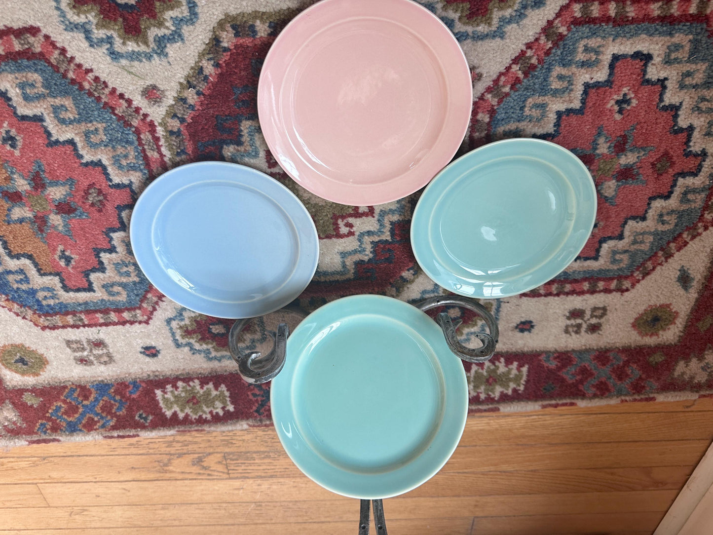 Lu-Ray Pastels Dessert Dishes | Mid Century Dinnerware, Set of 4
