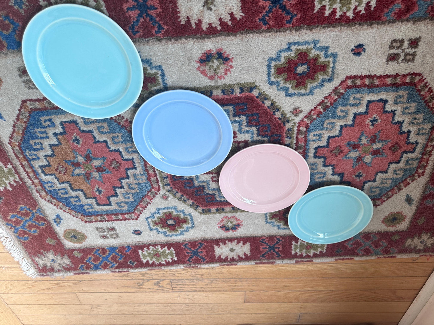 Lu-Ray Pastels Dessert Dishes | Mid Century Dinnerware, Set of 4