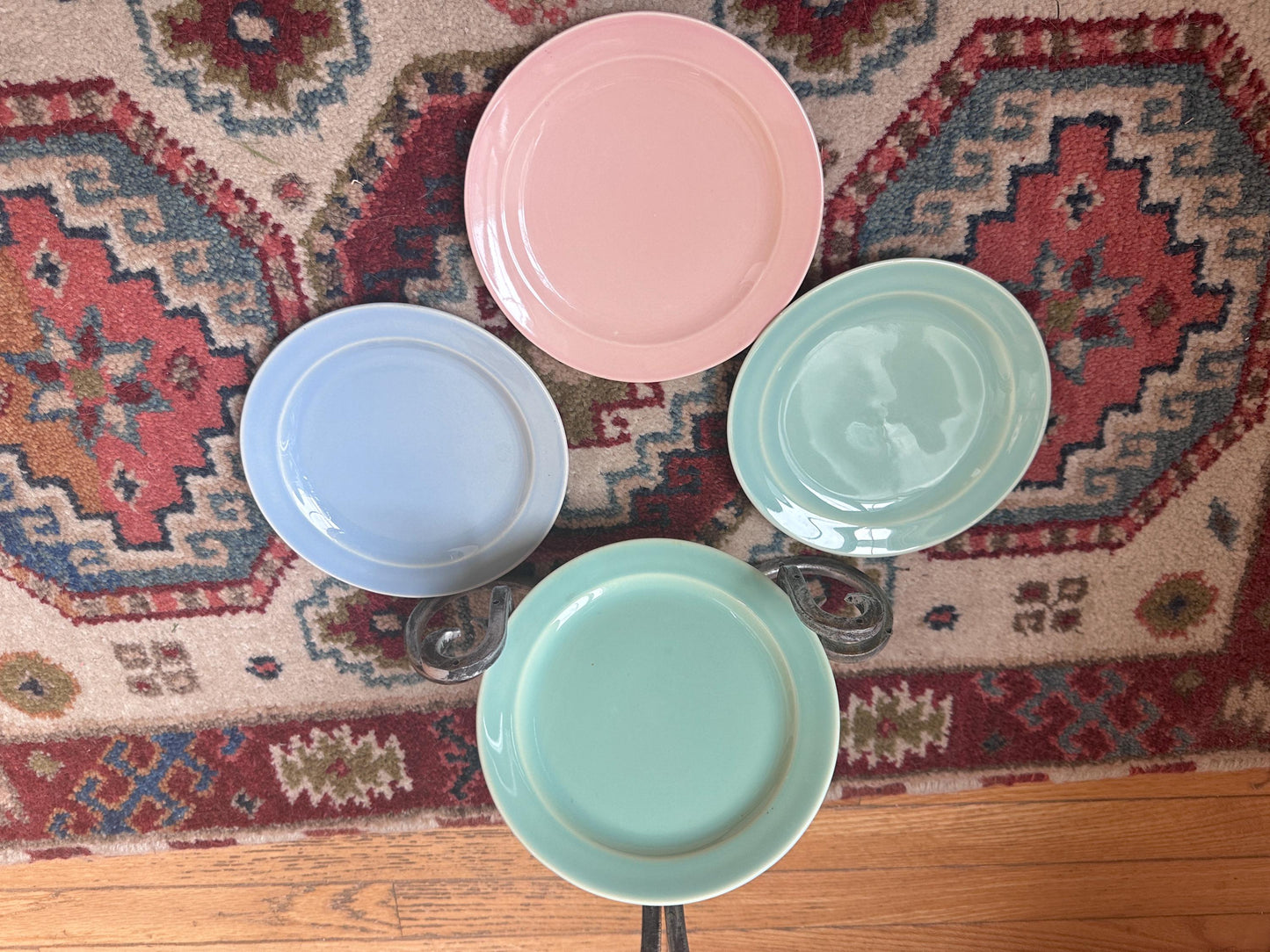 Lu-Ray Pastels Dessert Dishes | Mid Century Dinnerware, Set of 4