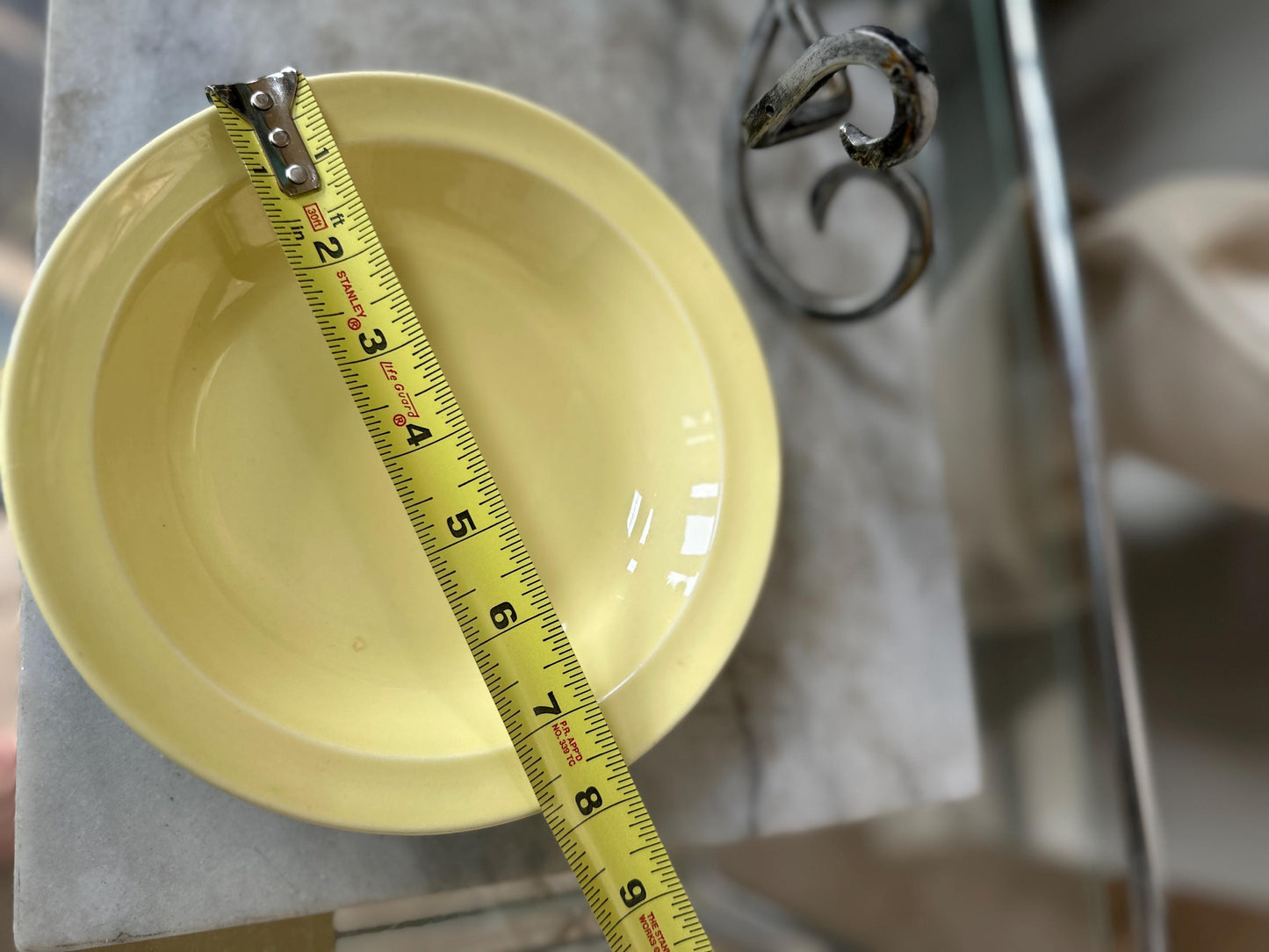 Vintage Lu-Ray Pastel Bowls Set of 2 | Mid Century Dinnerware | Yellow, Blue | 7.75” | 1048