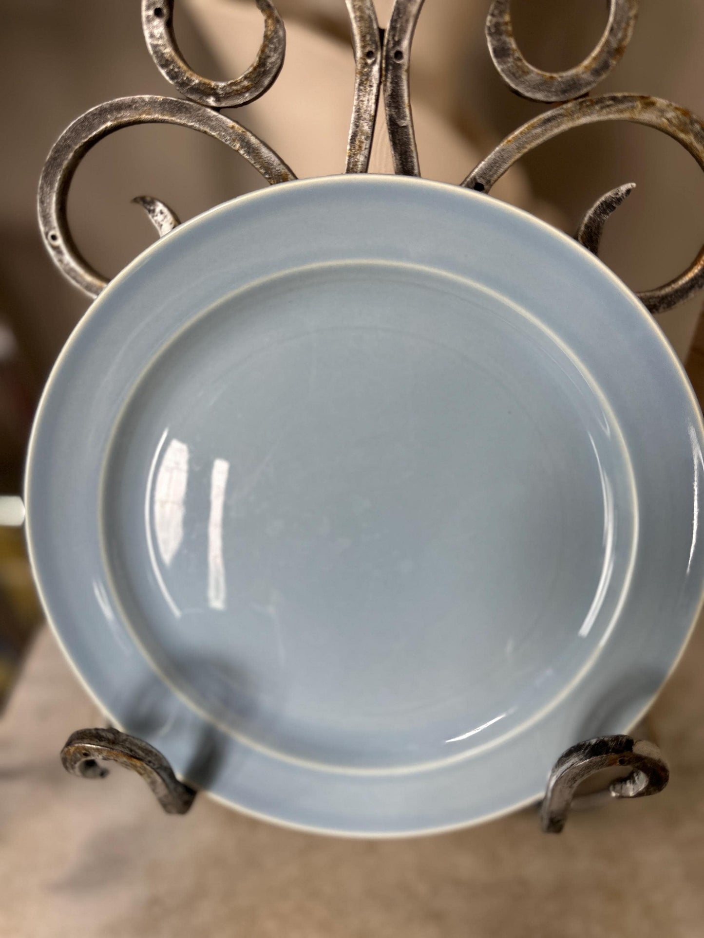 Lu-Ray Pastels Dinner Plates | Set of 2 , Mid-Century Dinnerware, 9.25”, #1248