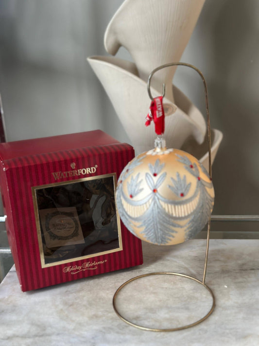 Waterford Winter Wonderland Christmas Ball Ornament 2006 | Vintage Crystal Holiday Ornament | Original Box | Collectible Waterford