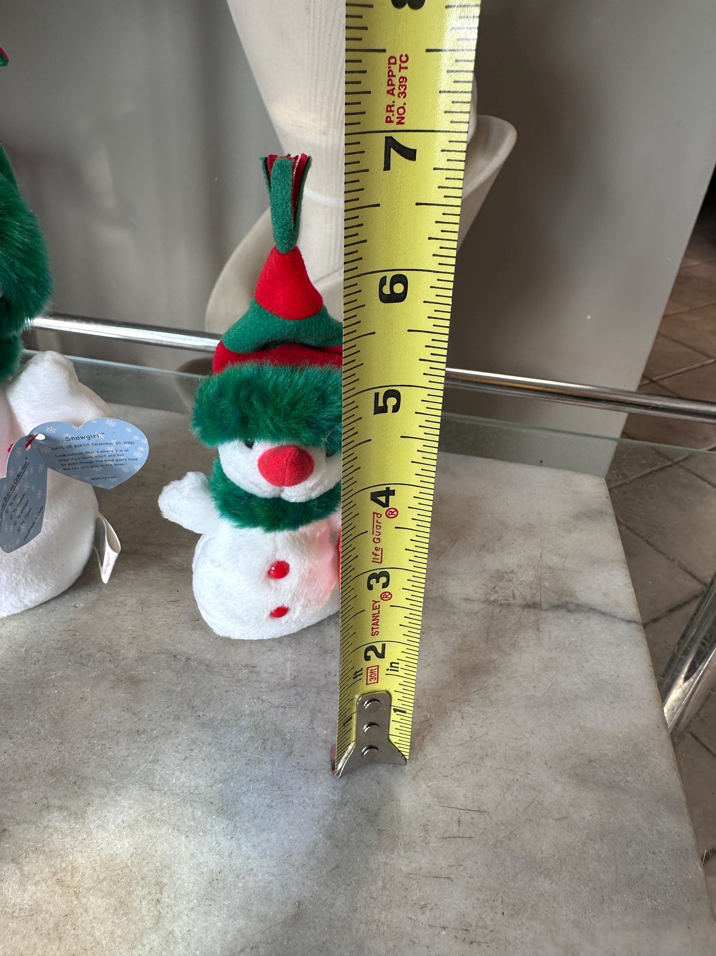 Set of 2 TY Snowgirl Beanie Babies – 2000 Snowgirl & Jingle Beanies Snowgirl – Mint Condition – Tush Tag Variations