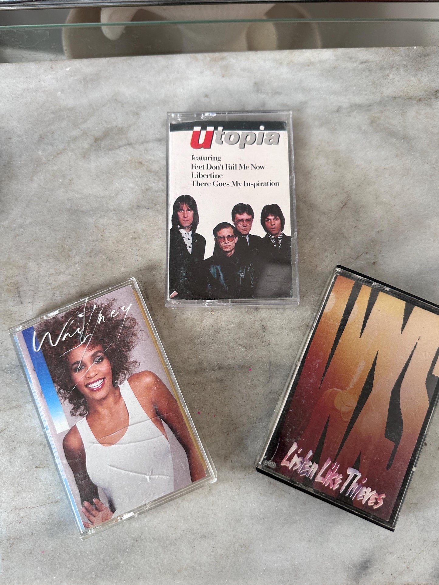 Vintage 12-Cassette Tape Case and Cassette Collection | Queen, Spyro Gyra, Robert Palmer, Utopia + More | Retro Music Collection