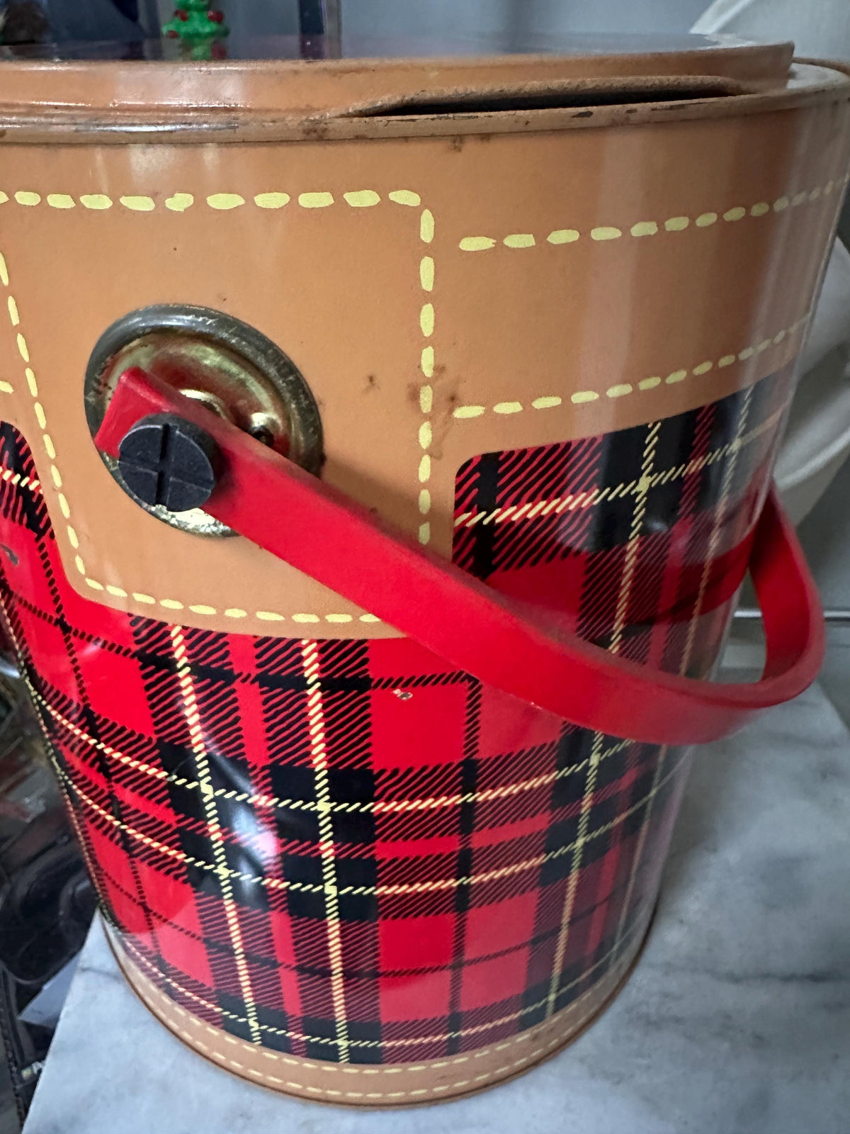 Vintage Skotch Party Bucket – Tartan Plaid Cooler, Petra Cabot Design