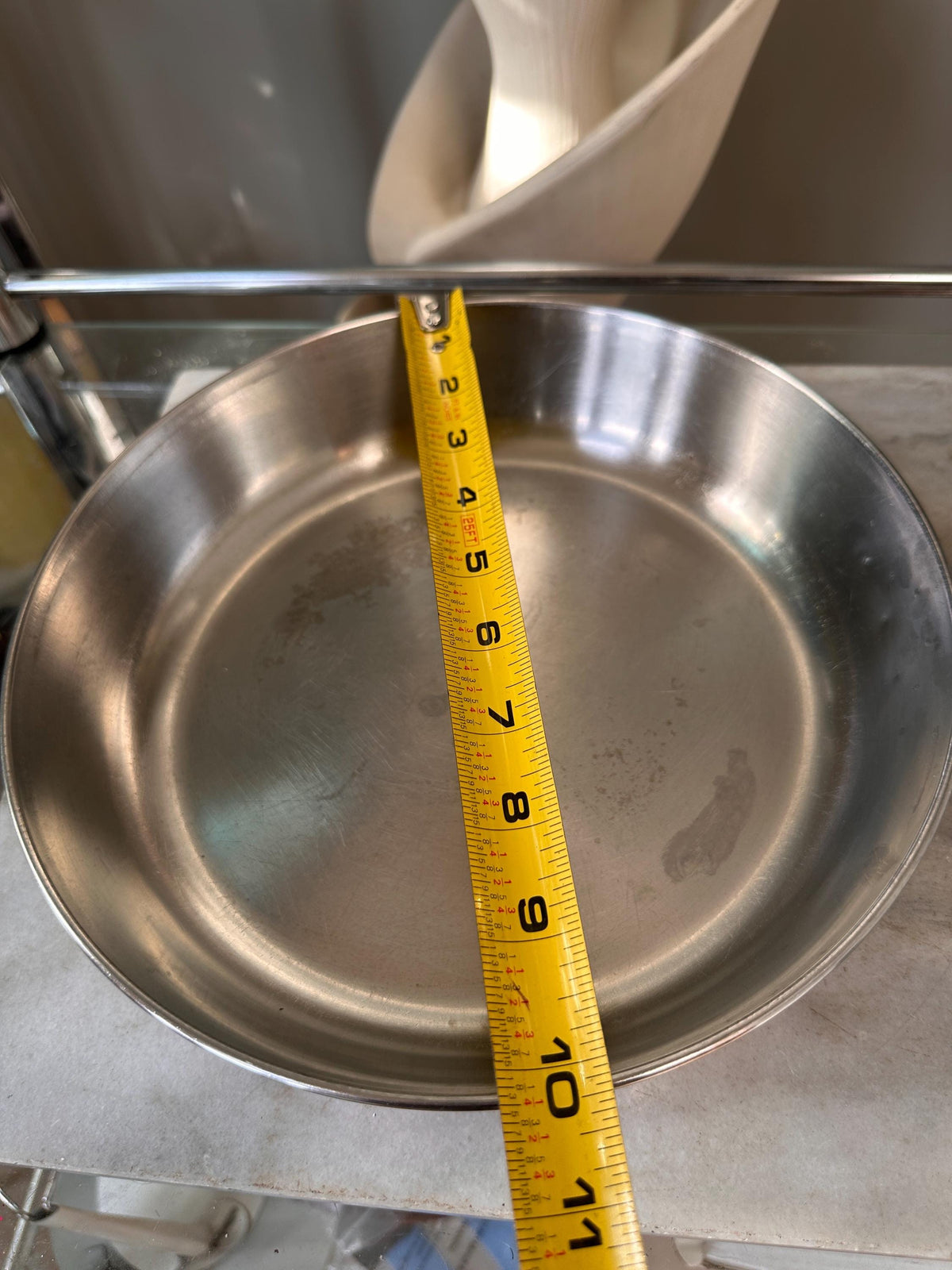 Vintage Revere Ware 6 Quart Pot & 10 Inch Pan Set, Copper Bottom Stainless Steel Cookware, Mid Century Kitchen, Made in USA