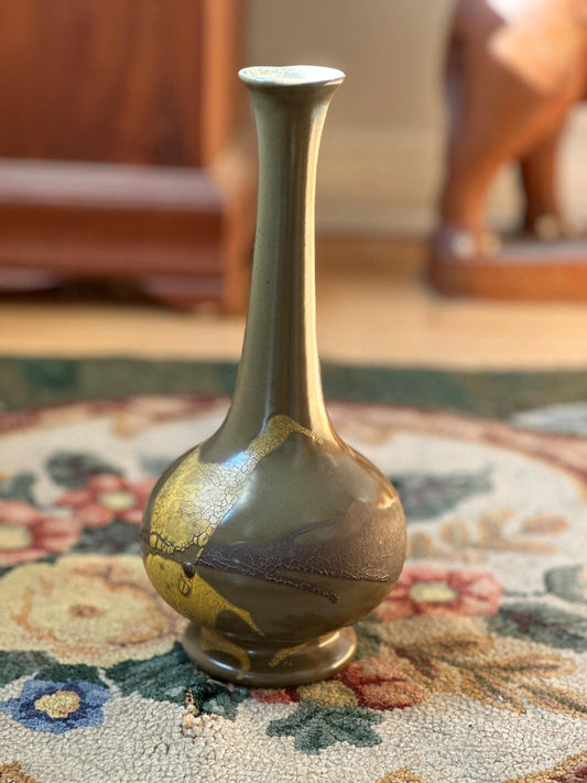 Royal Haeger Pottery Earth Wrap Bud Vase Ceramic Vintage 50s 60s | Mod Century Modern Decor | USA Pottery