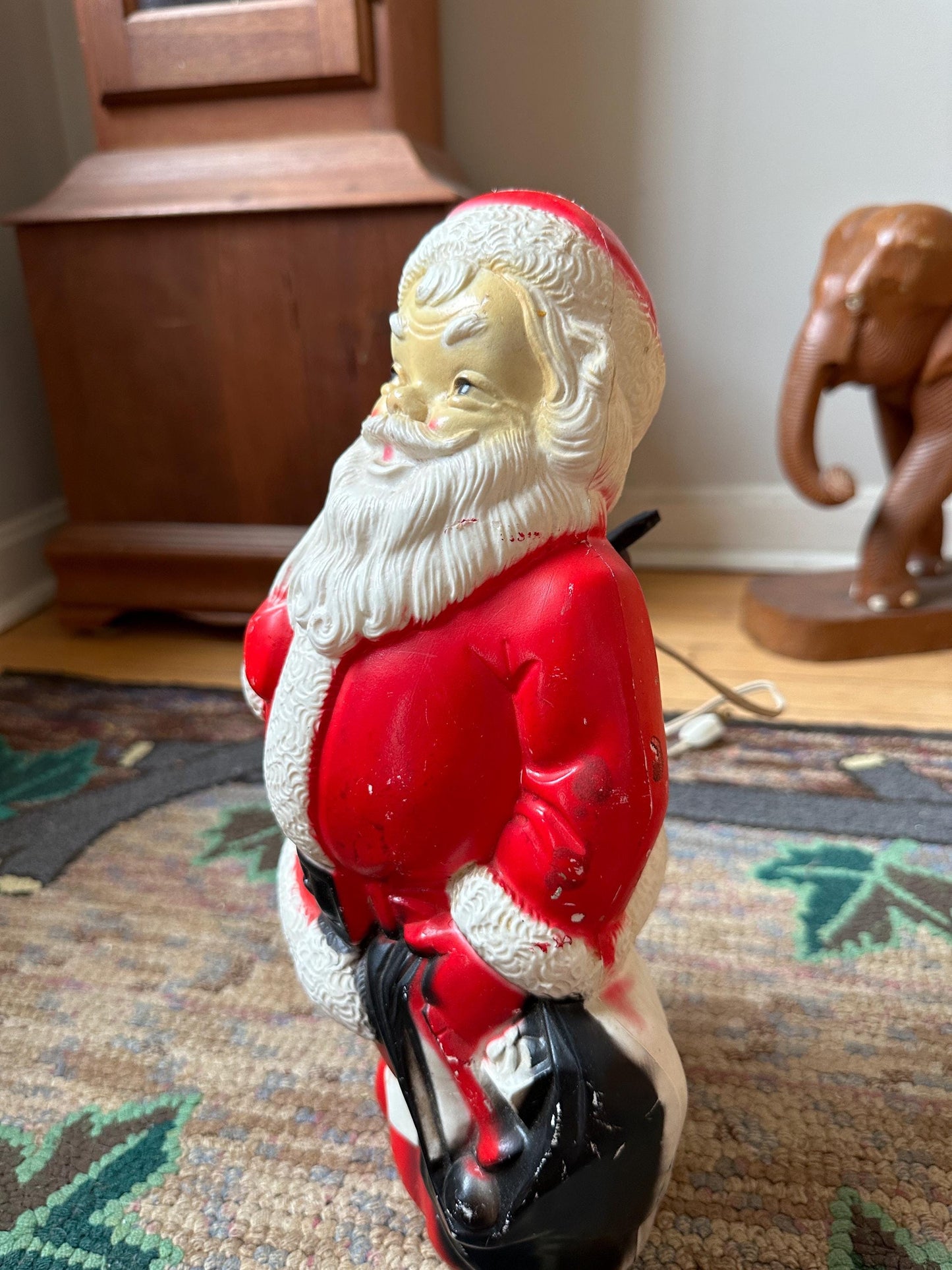 Vintage Empire Santa Blow Mold Santa/Blow Mold/Vintage Santa | Tabletop Santa Blowmold | 1968 | Working Light