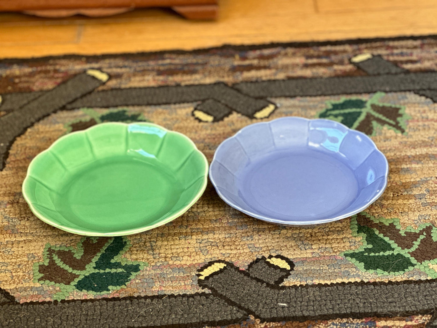 Vintage W S George Petal Ware Dessert / Soup or Cereal Bowls, Collectible Mid Century Dining and Serving, Vintage Pottery | 2 Bowls