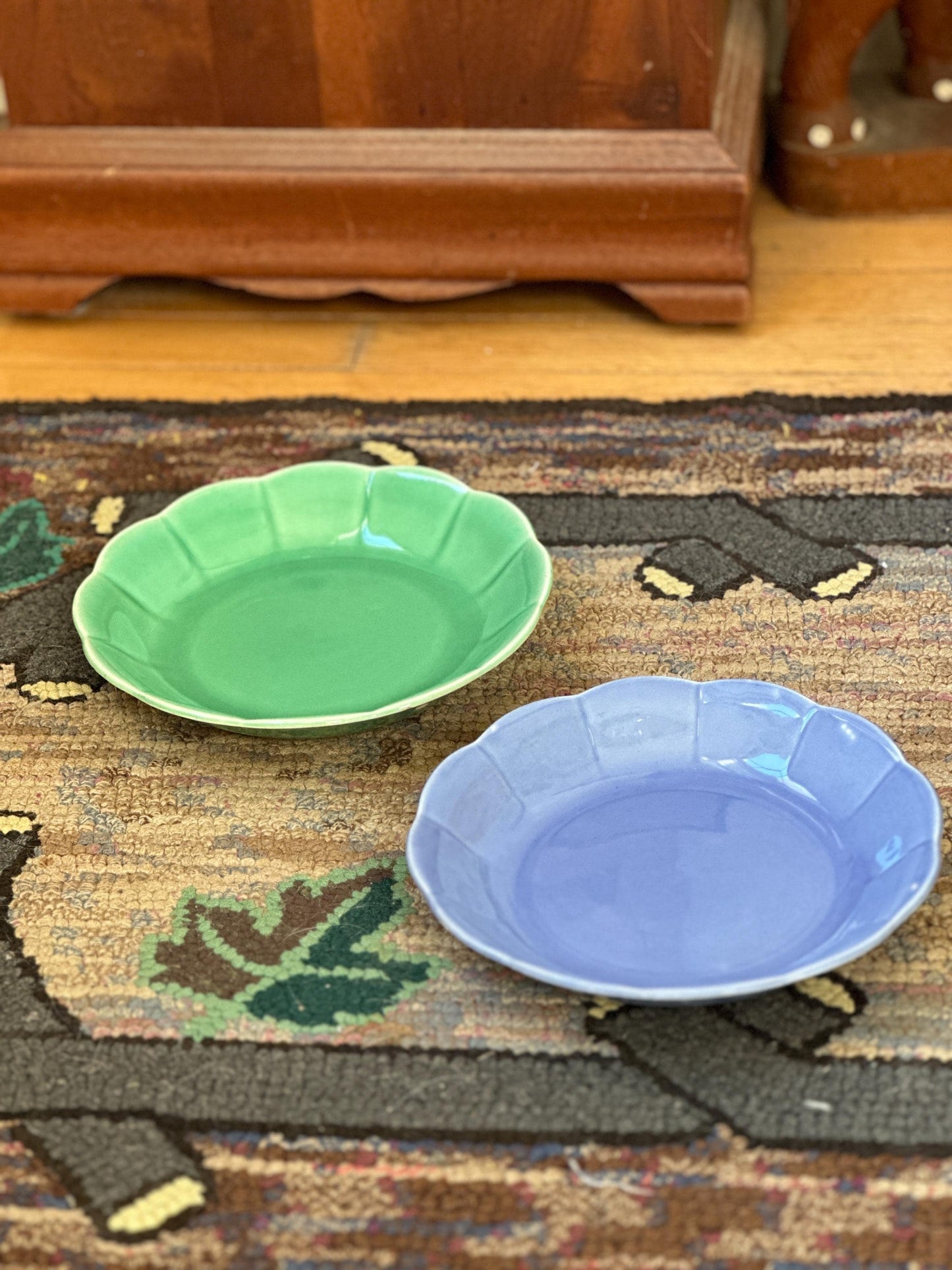 Vintage W S George Petal Ware Dessert / Soup or Cereal Bowls, Collectible Mid Century Dining and Serving, Vintage Pottery | 2 Bowls