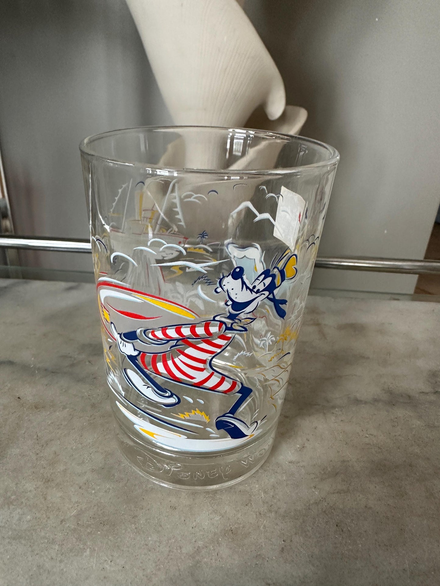 Walt Disney World Remember The Magic 25th Anniversary Glasses | Set of 4 | Mickey Mouse, Donald Duck, Goffy, Lumiere