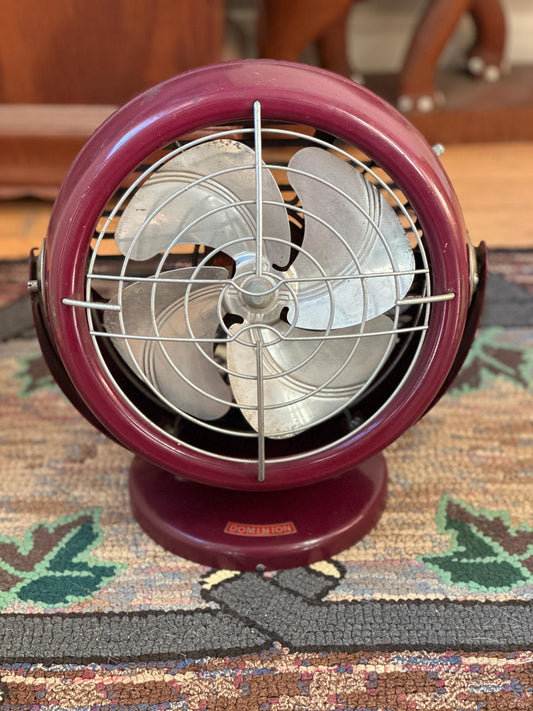 Vintage Mid Century Dominion Fan Model No. 2005-A Industrial 1 Speed Works