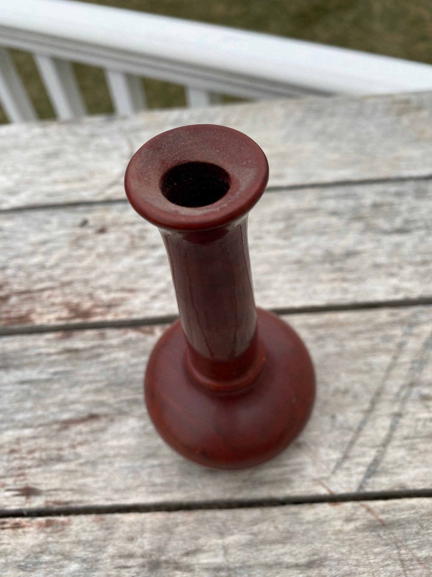 Vintage California Redwood Burl Wooden Vase