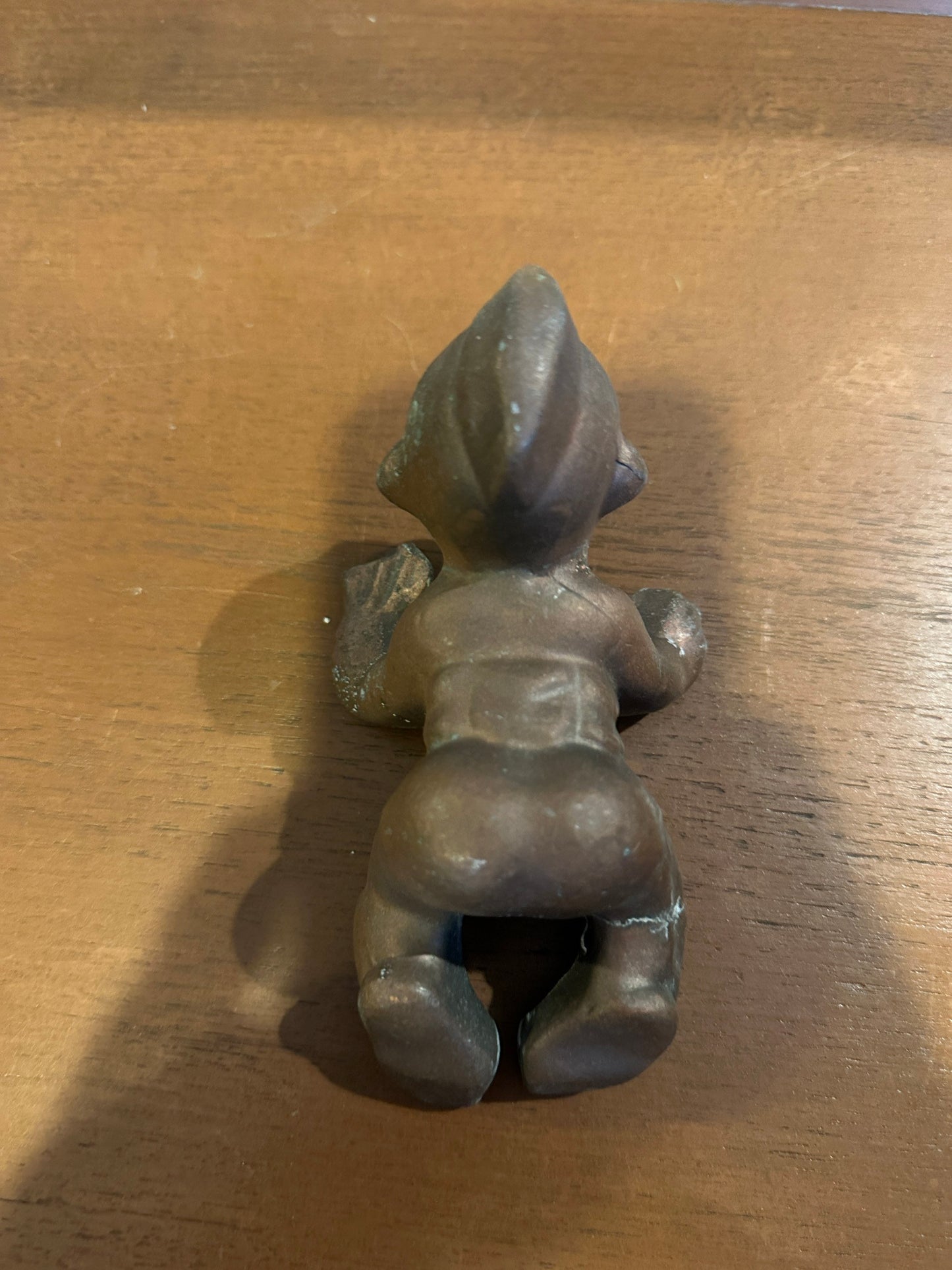 Hard to Find VINTAGE 1920s SOLDIER Crawling Doughboy Pot Metal PAPERWEIGHT