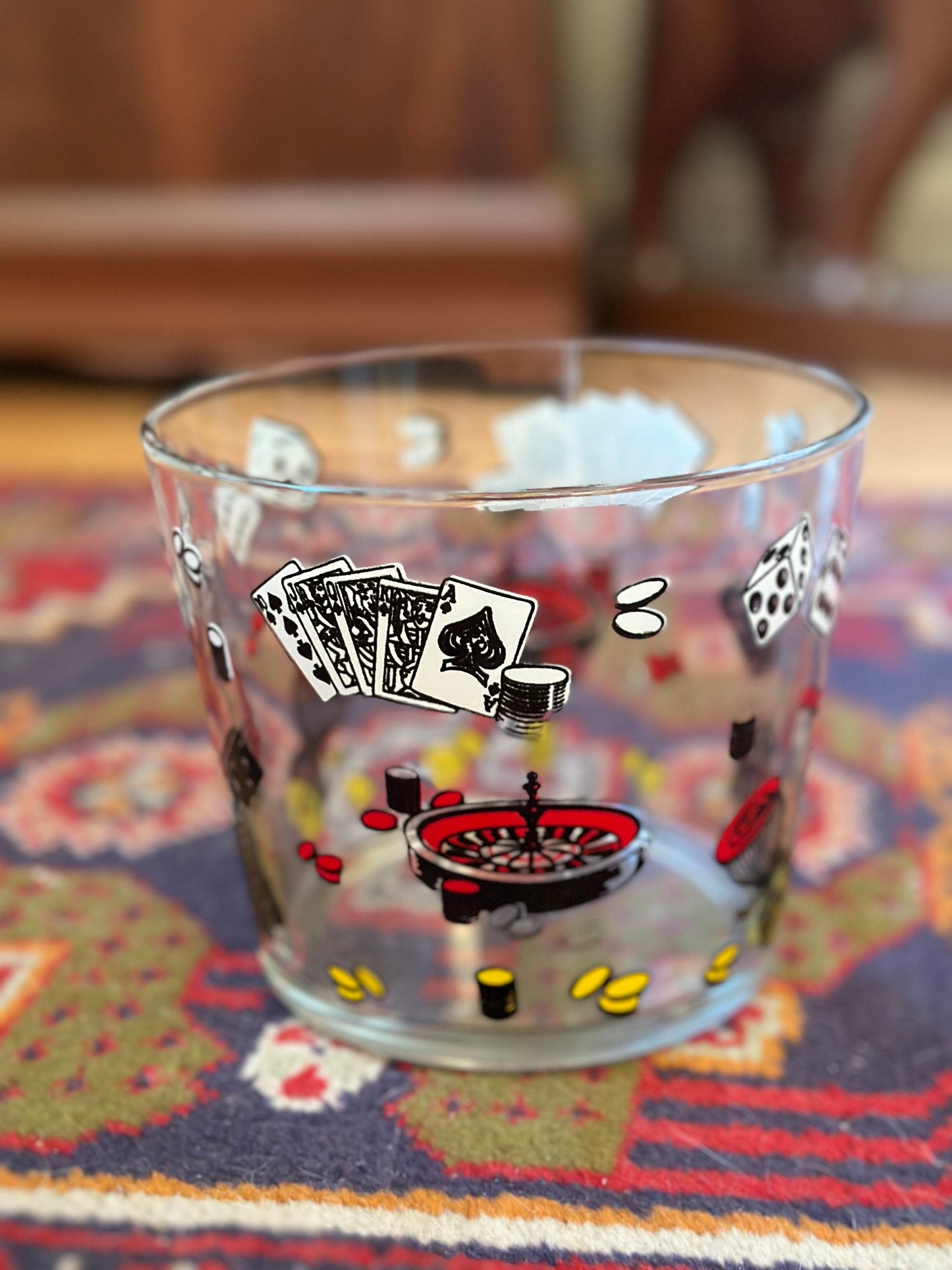 Vintage Hazel Atlas Games Room Ice Bucket