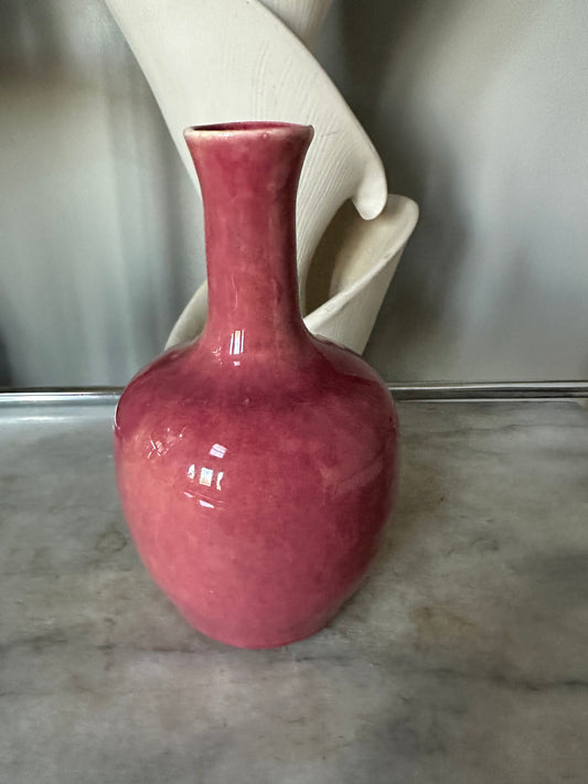 Vintage Gonder Original Mid Century Maroon Vase U.S.A.