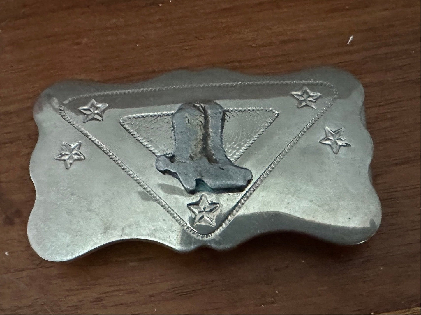 Vintage Western belt buckle…Cowboy Boots buckle...Chamber's Belt Co.