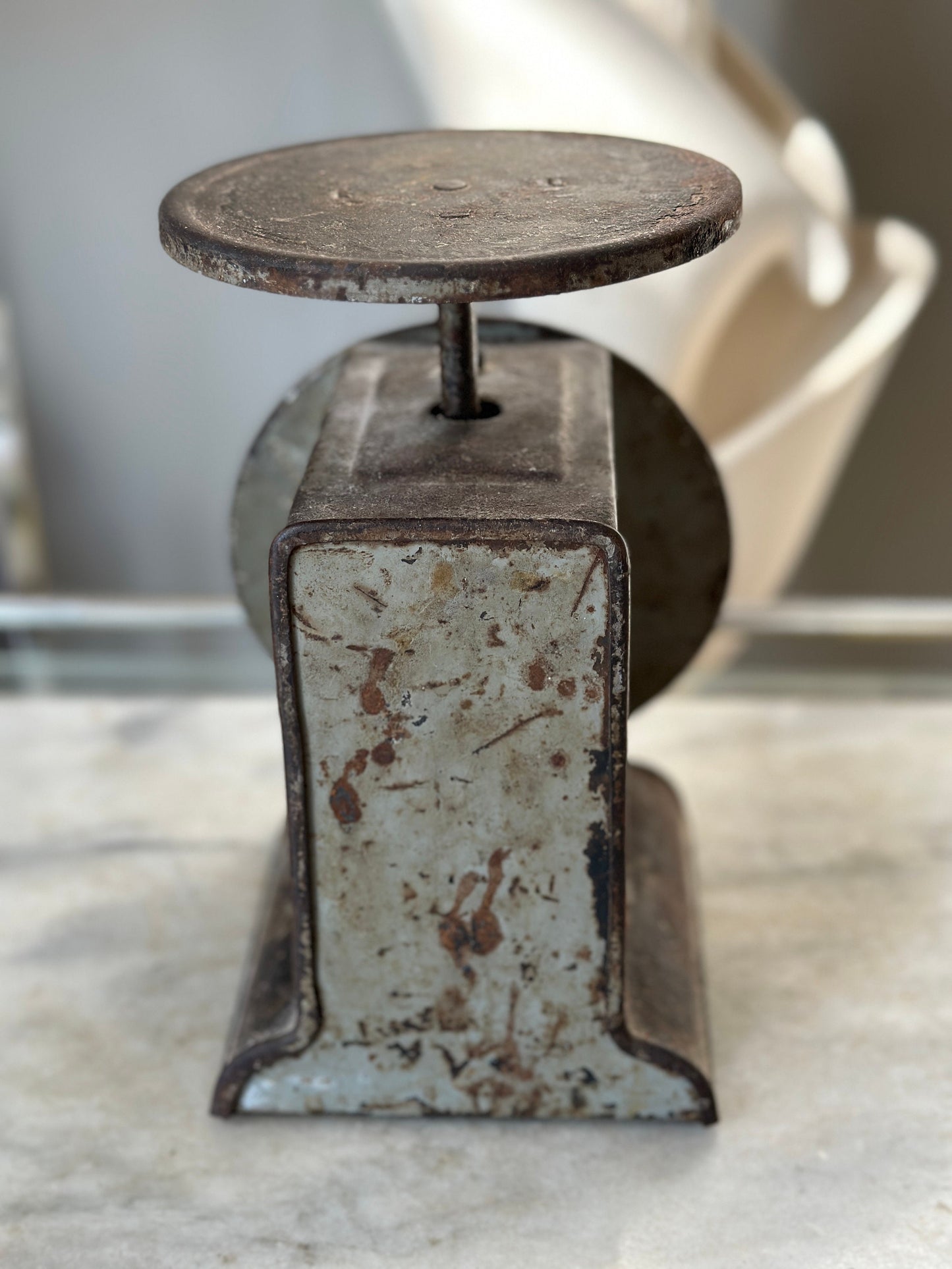 Vintage Auto Wate Metal Scale Decor | Kitchen Scale | Primitive Decor | Rustic Farmhouse