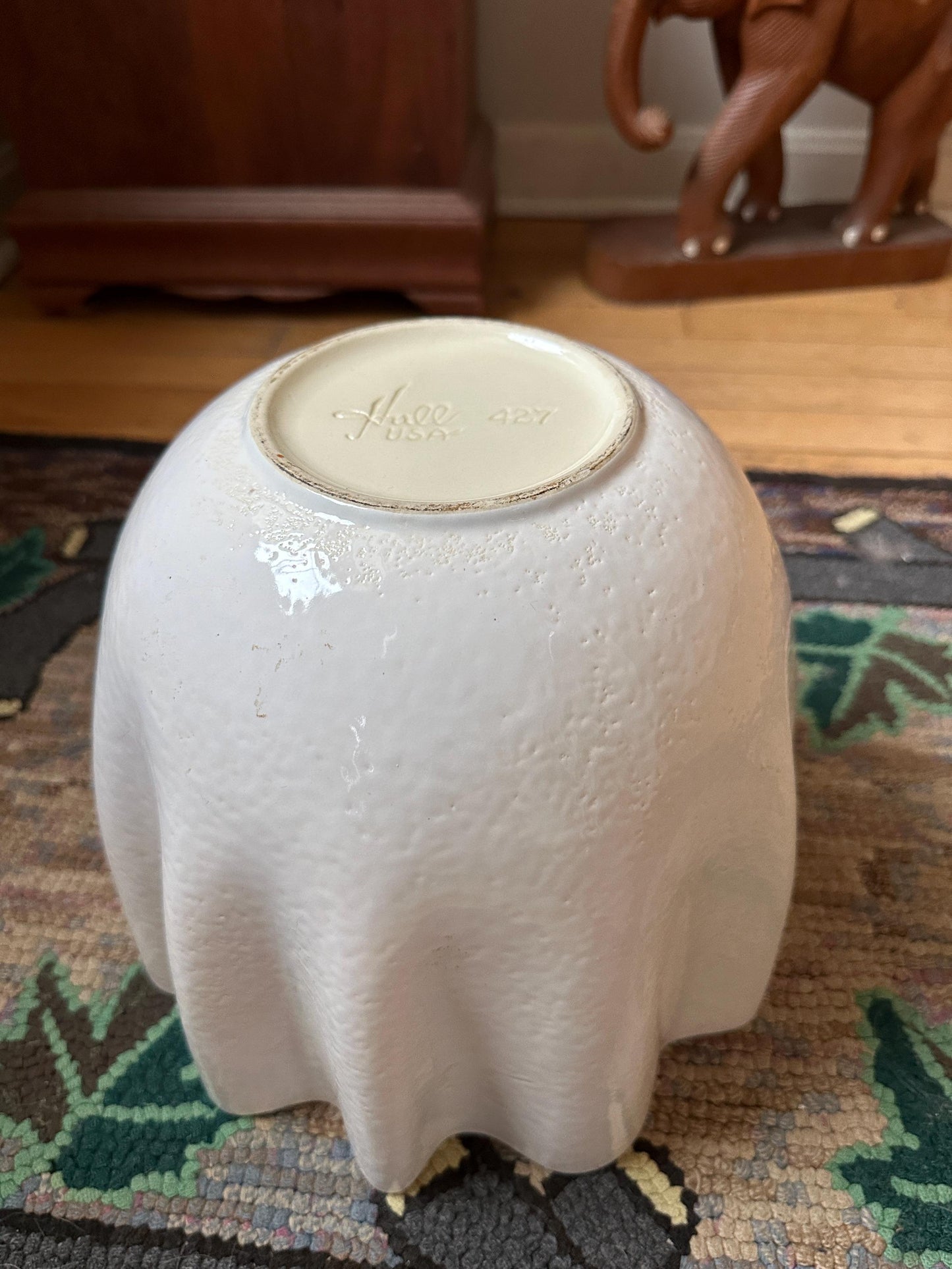 Vintage 1950s Mid Century Hull 427 Ceramic Wave Planter | MCM USA pottery