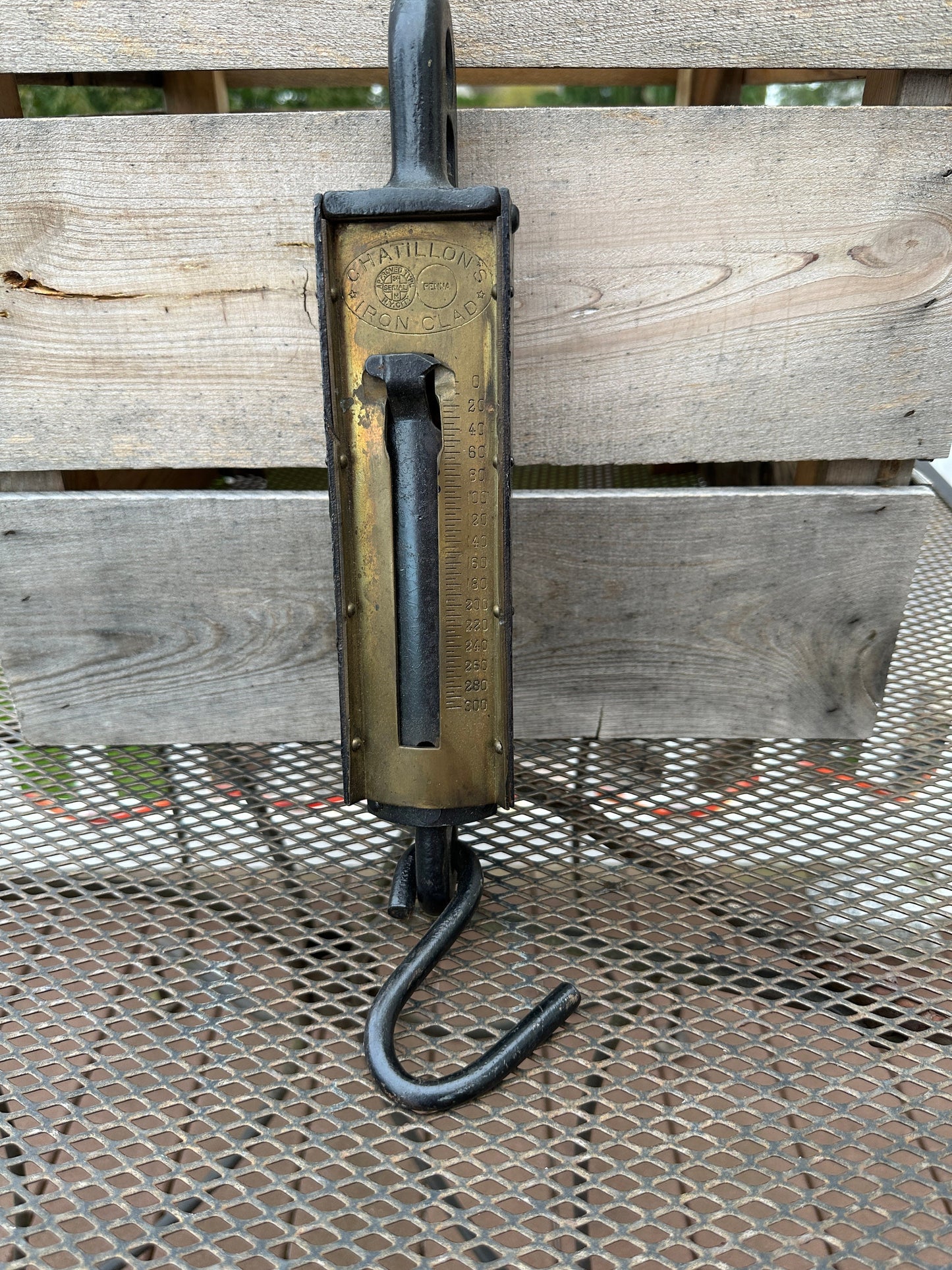 Vintage Heavy Duty Hanging Scale - "Chatillon's Iron Clad"