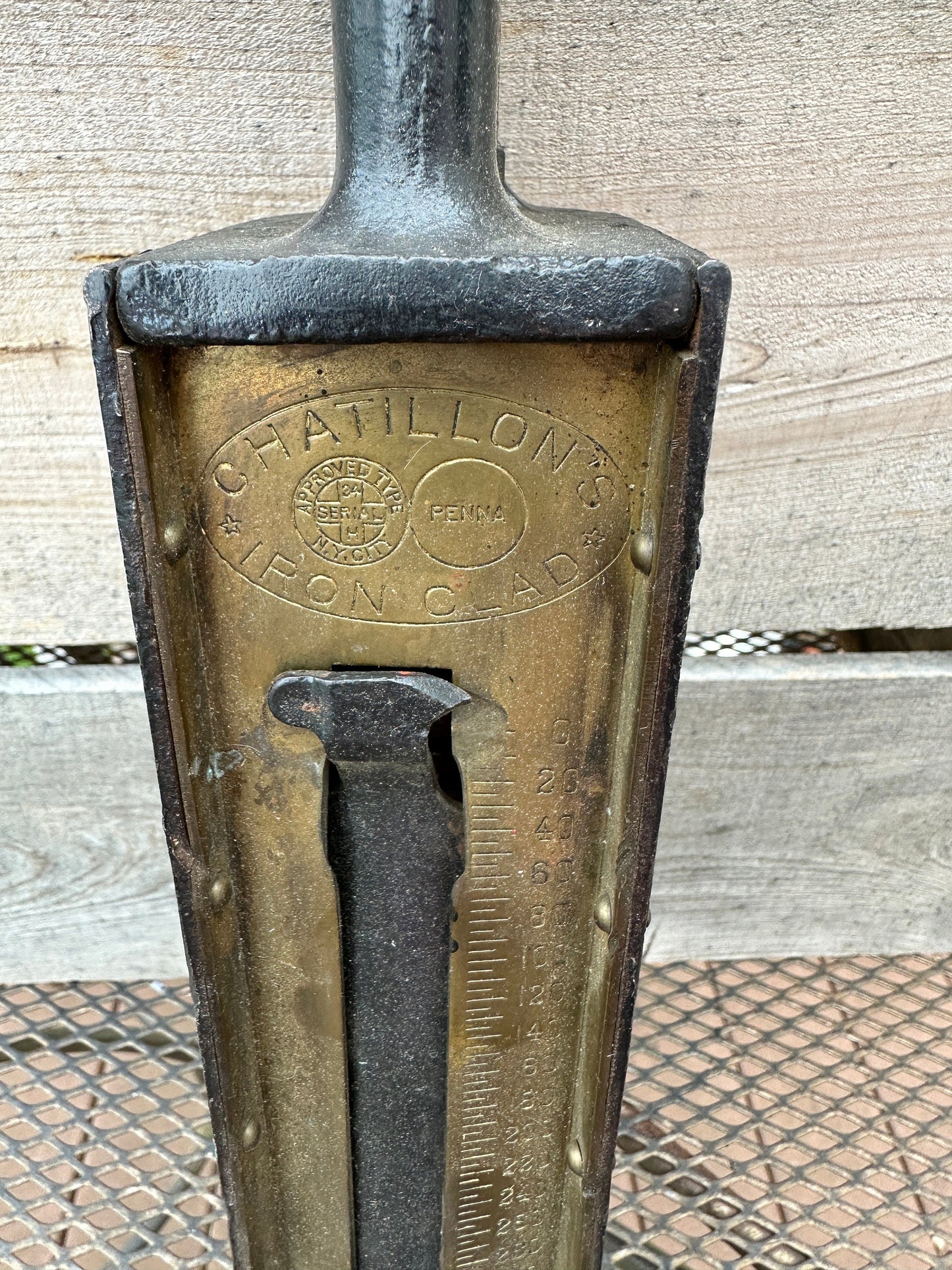 Vintage Heavy Duty Hanging Scale - "Chatillon's Iron Clad"